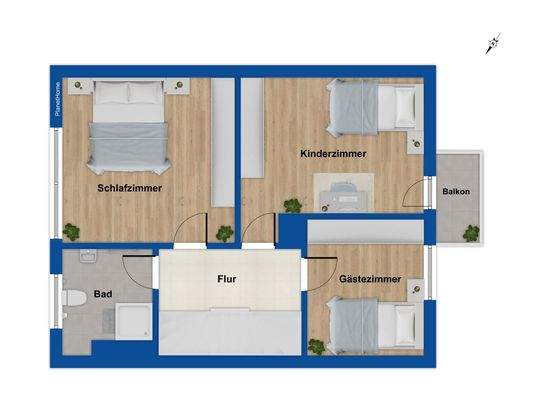 Grundriss Obergeschoss