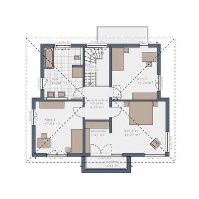 Grundriss Obergeschoss