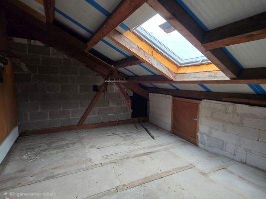 ausbaufähiger Raum im Dachgeschoß
