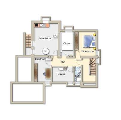 Grundriss KG in 2 D Format