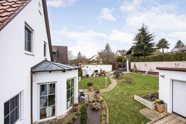 Blick auf Wintergarten