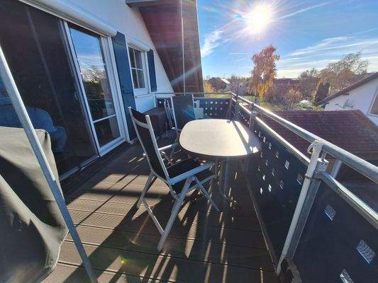 Balkon Richtung Süden