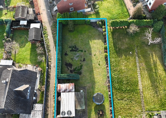 Drohnenansicht Garten