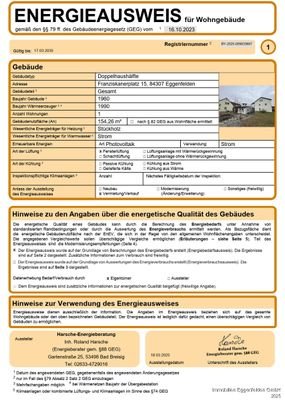 Energieausweis Haus 15 - Seite 1