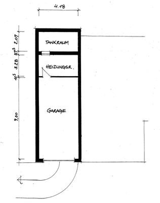 Garage u. Heizungsraum