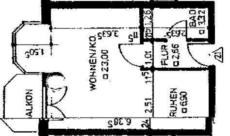 Grundriss Wohnung 21