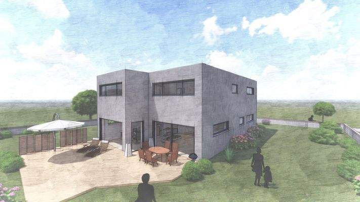 Seitenansicht Garten