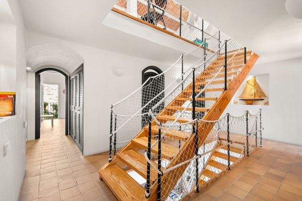 Treppe zur obersten Etage