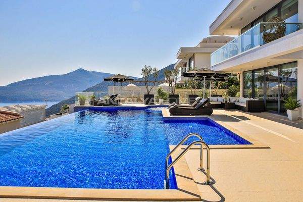 Sea and Mountain-View Villa with Private Pool in Kalkan Kaş