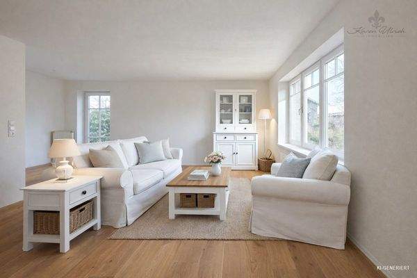 Wohnzimmer - KI-Foto