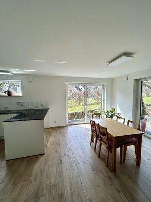 Blick vom Wohnbereich