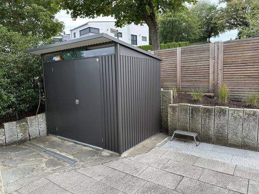 Gartenhütte als Stauraum