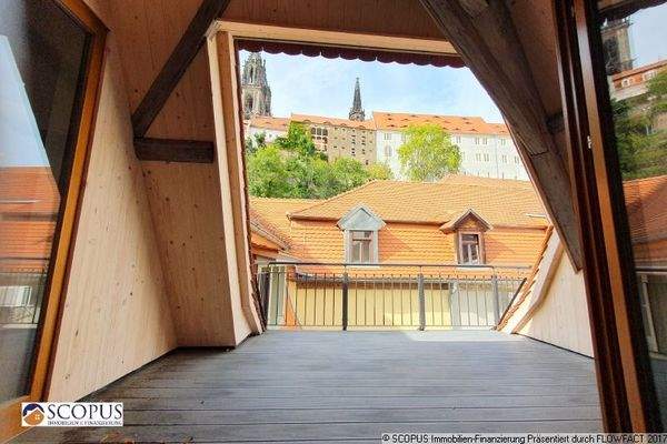 Dachterrasse mit Blick zur Albrechtsburg