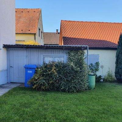 Aussen zum Gartenschuppen