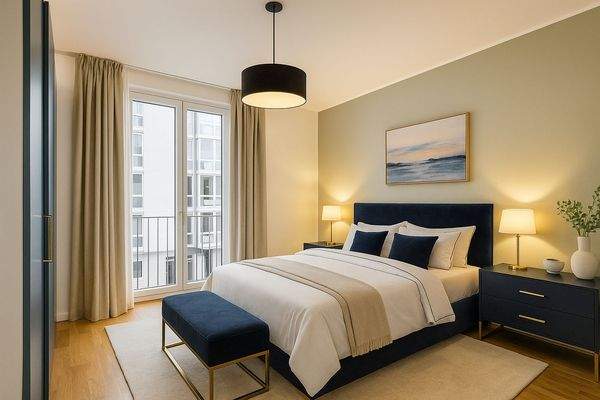 Visualisierung Geräumiges Schlafzimmer