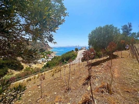 Kreta, Agia Galini: Erstklassiges Grundstück mit Meerblick zu verkaufen