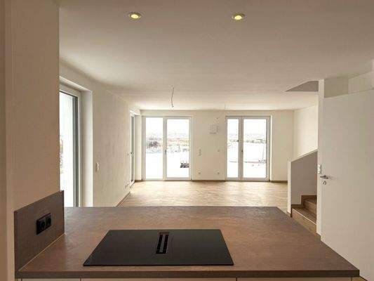 Blick in den Wohn- und Essbereich