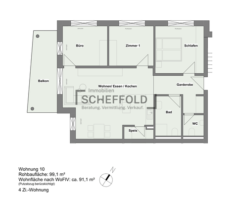 Grundriss Whg Nr. 10