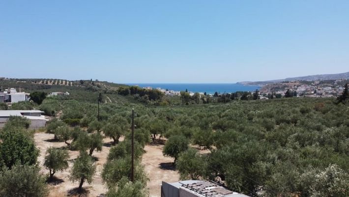 Kreta, Kalyves: Grundstück mit unglaublicher Aussicht und erstklassiger Lage in Kalyves zu verkaufen