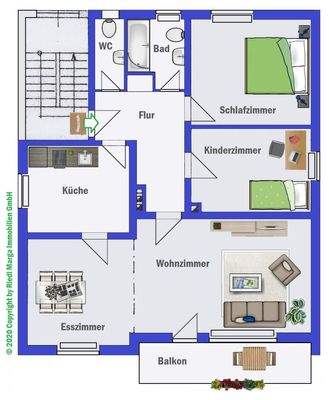 Grundriss 1. Obergeschoß