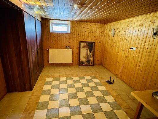 Beheizbarer Kellerraum