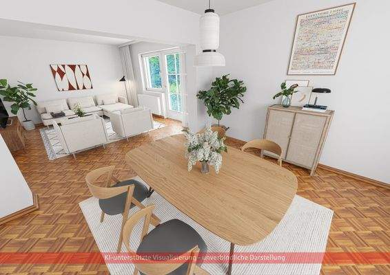 Gestaltungsbeispiel Wohn-Esszimmer