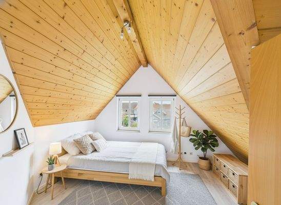 Schlafzimmer - mit KI eingerichtet