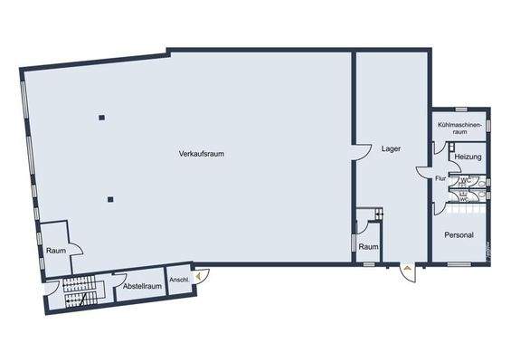 Grundriss Laden