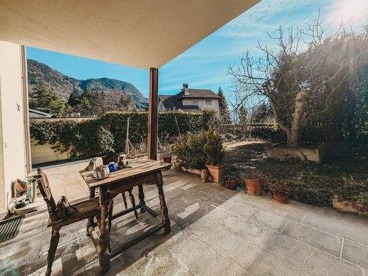 Terrasse und Garten im Erdgeschoss - Terrazza e giardino al piano terra