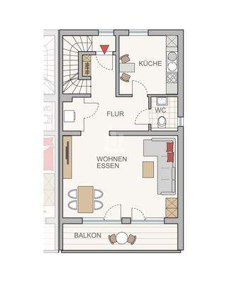 Grundriss 1. Obergeschoss