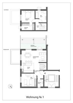 Wohnung No. 1 - Planungsvariante