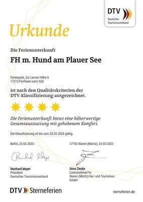 Ausgezeichnet mit 4 ****