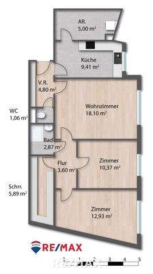 Grundriss unmöbliert