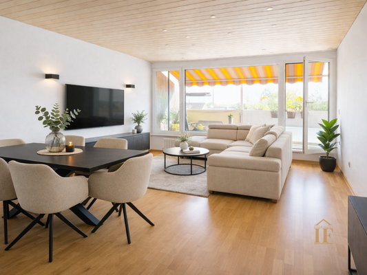 Wohnzimmer visualisiert