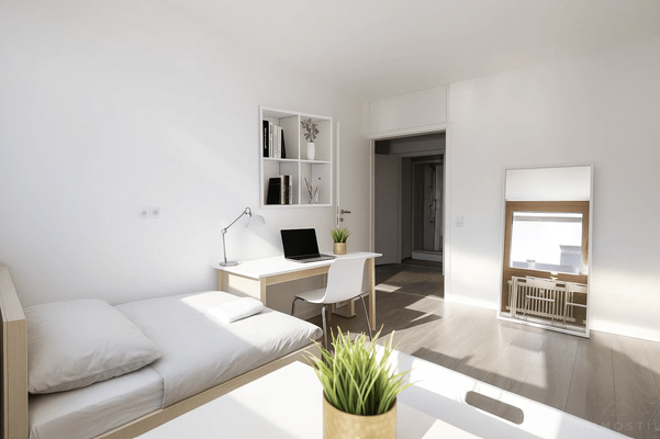 Studentenzimmer - virtuell eingerichtet