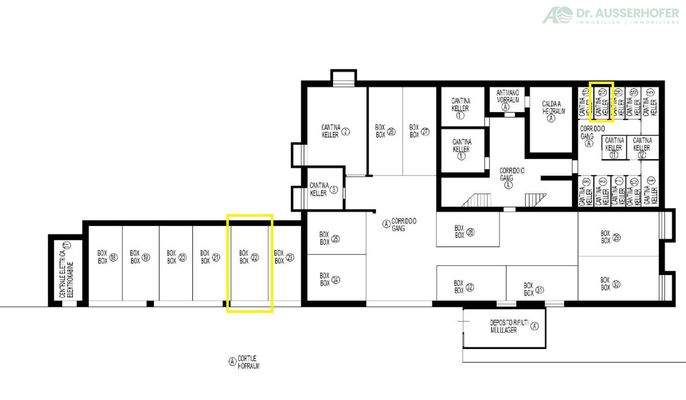 Plan Untergeschoss WG 1