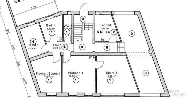 Grundriss EG (Technikraum Einheit 2)