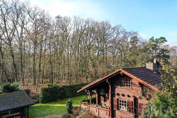 Luftaufnahme mit Blick zum angrenzenden Wald