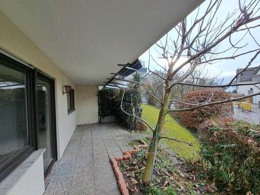 Terrasse seitlicher Blick