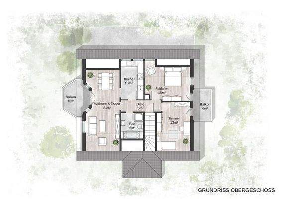 Grundriss Obergeschoss