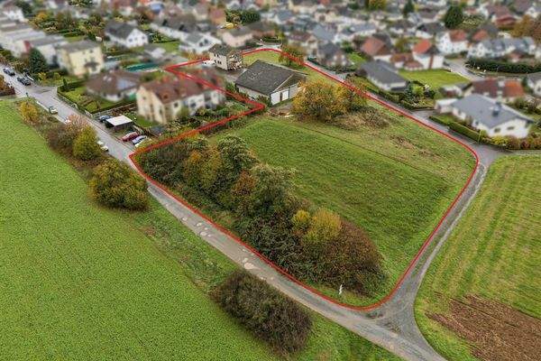 Grundstücksareal markiert