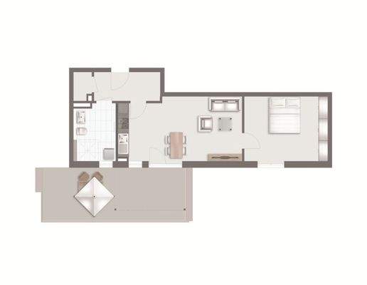 Grundriss der Wohnung