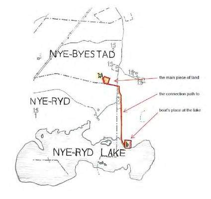 Aufteilung + Lage des 2-teiligen Grundstückes