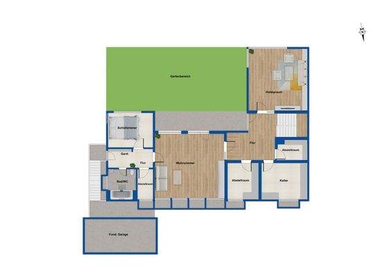 Grundriss Gartengeschoss