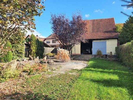 Blick auf die Scheune