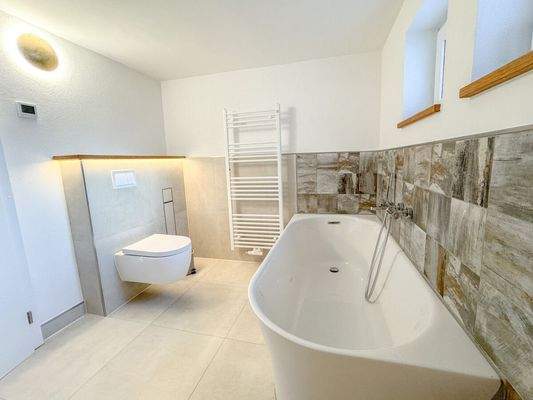 Badezimmer im Soutterrain