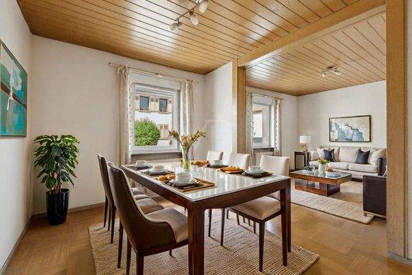 Ess- und Wohnzimmer visualisiert