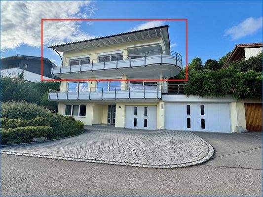 Hausansicht, Doppelgarage