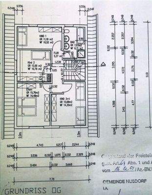 Grundriss Obergeschoss 