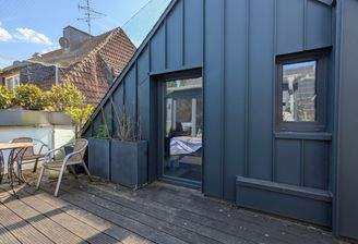 Geschütze Dachterrasse